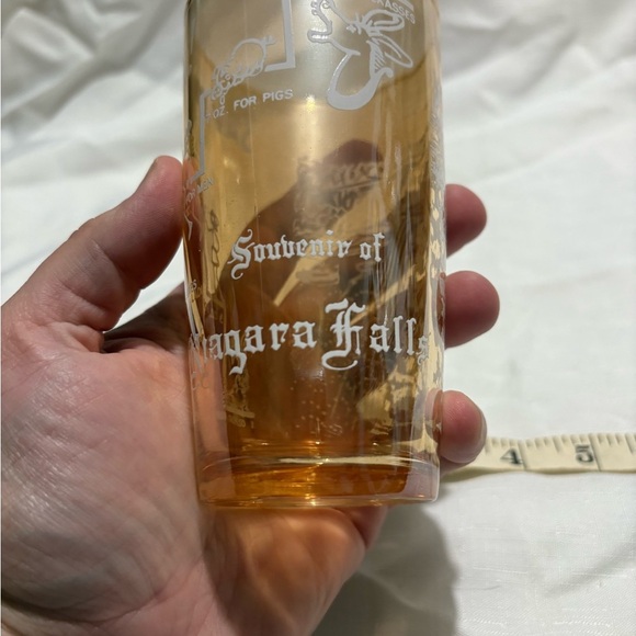 Vintage Amber Glass Tumbler - Picture 6 of 7